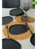 Hermia 6er-Set: Speiseteller in Schwarz