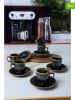 Hermia 6er-Set: Kaffeetassen in Dunkelblau - 105 ml