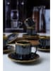 Hermia 6er-Set: Kaffeetassen in Dunkelblau - 105 ml