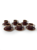 Hermia 6er-Set: Kaffeetassen in Braun