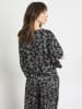 TAIFUN Bluse in Schwarz/ Creme