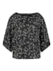 TAIFUN Blouse zwart/crème