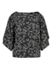 TAIFUN Blouse zwart/crème