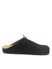 Mandel Leder-Clogs in Dunkelblau