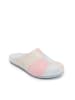 Mandel Clogs in Grau/ Pink