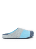 Mandel Clogs in Grau/ Blau