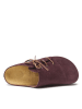 Mandel Leren clogs bordeaux