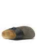 Mandel Leren clogs grijs