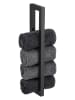 Wenko Handdoekenrek zwart - (B)2 x (H)40 x (D)9 cm