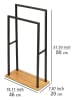 Wenko Handdoekhouder zwart - (B)46 x (H)80 x (D)20 cm