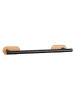 Wenko Roestvrijstalen handdoekhouder "Orea Bamboo" zwart - (L)40 x (H)4,5 x (D)7,5 cm