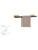 Wenko Edelstahl-Handtuchhalter "Orea Bamboo" in Schwarz - (L)40 x (H)4,5 x (T)7,5 cm