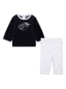 Carrément beau Pyjama zwart/wit