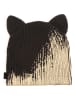 Karl Lagerfeld Kids Mütze in Beige/ Schwarz
