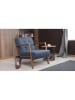 Scandinavia Concept Fauteuil "Kemer" blauw - (B)69 x (H)80 x (D)83 cm
