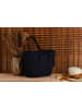Scandinavia Concept Shopper "Ezekiel" in Schwarz - (B)46 x (H)46 x (T)18 cm