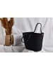 Scandinavia Concept Shopper "Ezekiel" in Schwarz - (B)46 x (H)46 x (T)18 cm