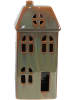 Clayre & Eef Dekofigur "Haus" in Grün - (B)7 x (H)15 x (T)6 cm - (B)7 x (H)15 x (T)6 cm