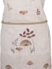Clayre & Eef Schürze in Creme/ Braun - (L)85 x (B)70 cm