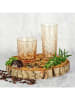Clayre & Eef 6-delige set: drinkglazen geel - 280 ml