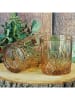 Clayre & Eef 6-delige set: drinkglazen geel - 280 ml