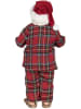 Clayre & Eef Decoratief figuur "Kerstman" rood - (B)14 x (H)28 x (D)10 cm