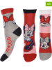 Disney Minnie Mouse Skarpety (3 pary) "Minnie" w kolorze czerwonym