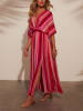 LA Angels Kleid in Pink/ Rot