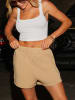 LA Angels Sweatshorts in Beige