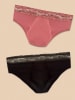 FreeU 2er-Set: Periodenpantys in Pink/ Schwarz