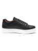 British Passport Leren sneakers zwart