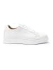 British Passport Leren sneakers wit