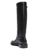 British Passport Leder-Stiefel in Schwarz