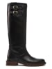 British Passport Leder-Stiefel in Schwarz