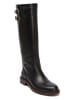 British Passport Leder-Stiefel in Schwarz
