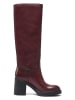 British Passport Leren laarzen bordeaux