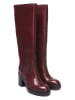British Passport Leren laarzen bordeaux
