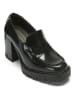 British Passport Leder-Mokassins in Schwarz