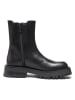 British Passport Leder-Boots in Schwarz