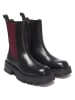 British Passport Leder-Boots in Schwarz