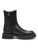 British Passport Leder-Boots in Schwarz