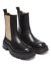 British Passport Leder-Boots in Schwarz