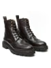 British Passport Leder-Boots in Braun