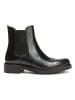 British Passport Leder-Chelsea-Boots in Schwarz