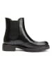 British Passport Leder-Chelsea-Boots in Schwarz