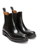 British Passport Leder-Chelsea-Boots in Schwarz