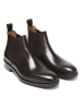 British Passport Leder-Chelsea-Boots in Braun