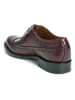 British Passport Leder-Schnürschuhe in Bordeaux