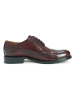 British Passport Leder-Schnürschuhe in Bordeaux