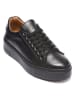 British Passport Leder-Sneakers in Schwarz